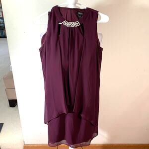 SLNY Purple Sleeveless Dress size 6P